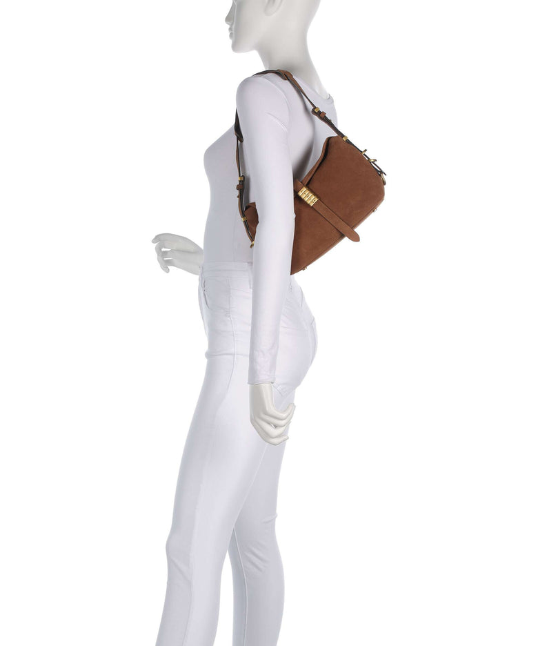 Pinko Saddle Horizontal Mini Shoulder bag marrone/leone/antique gold