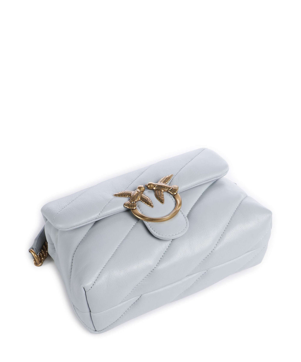 Pinko Love Puff Mini Shoulder bag azzurro celeste/antique gold