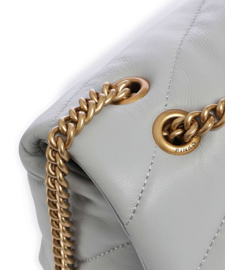 Pinko Love Puff Mini Shoulder bag grigio perla/antique gold