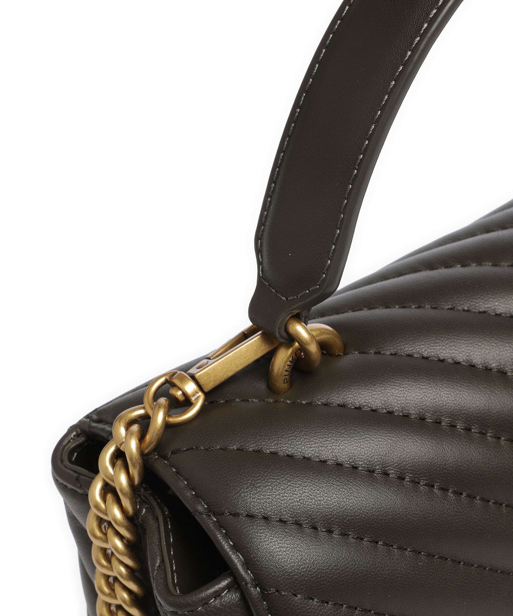 Pinko Love Lady Puff Classic Handbag verde fango/antique gold