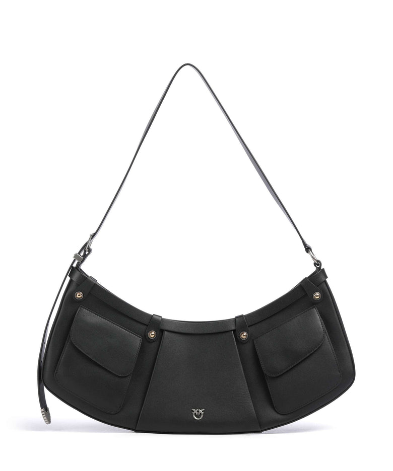 Pinko Pocket Shoulder bag nero/old silver