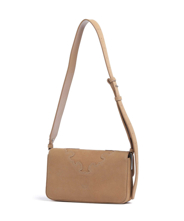 Pinko Love One Mini Slouchy Crossbody bag beige/scoiattolo/old silver