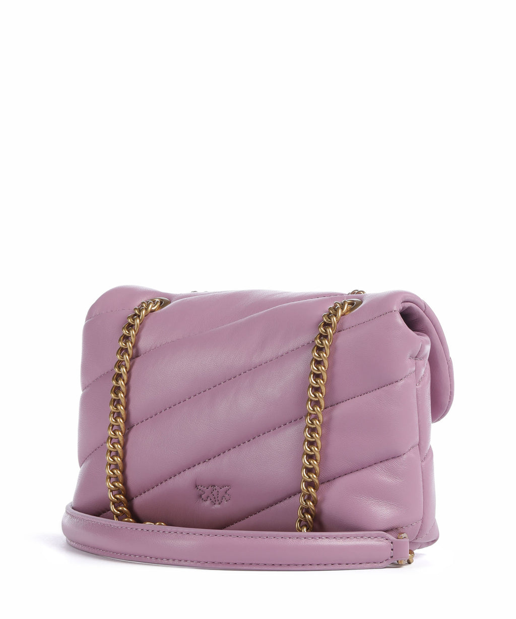 Pinko Love Puff Baby Shoulder bag lilla/antique gold