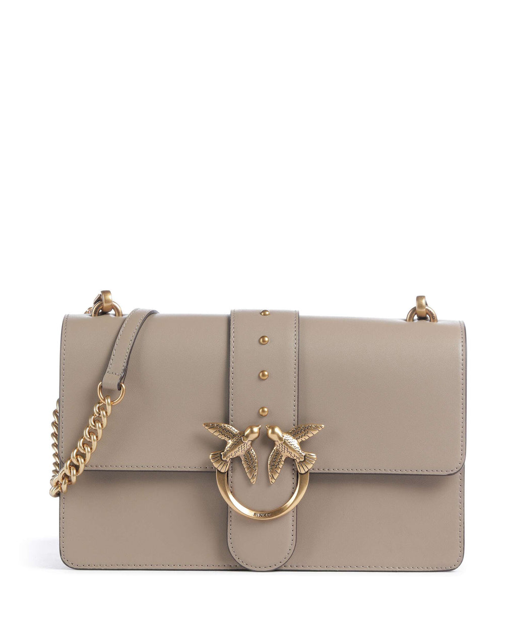 Pinko Love One Classic Crossbody bag grigio talpa/antique gold