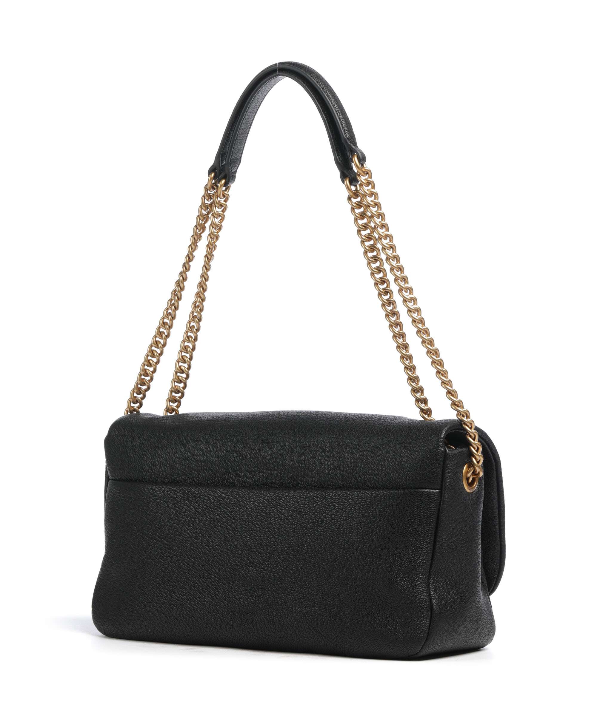 Pinko Click Soft Horizontal Chain Shoulder bag nero/antique gold