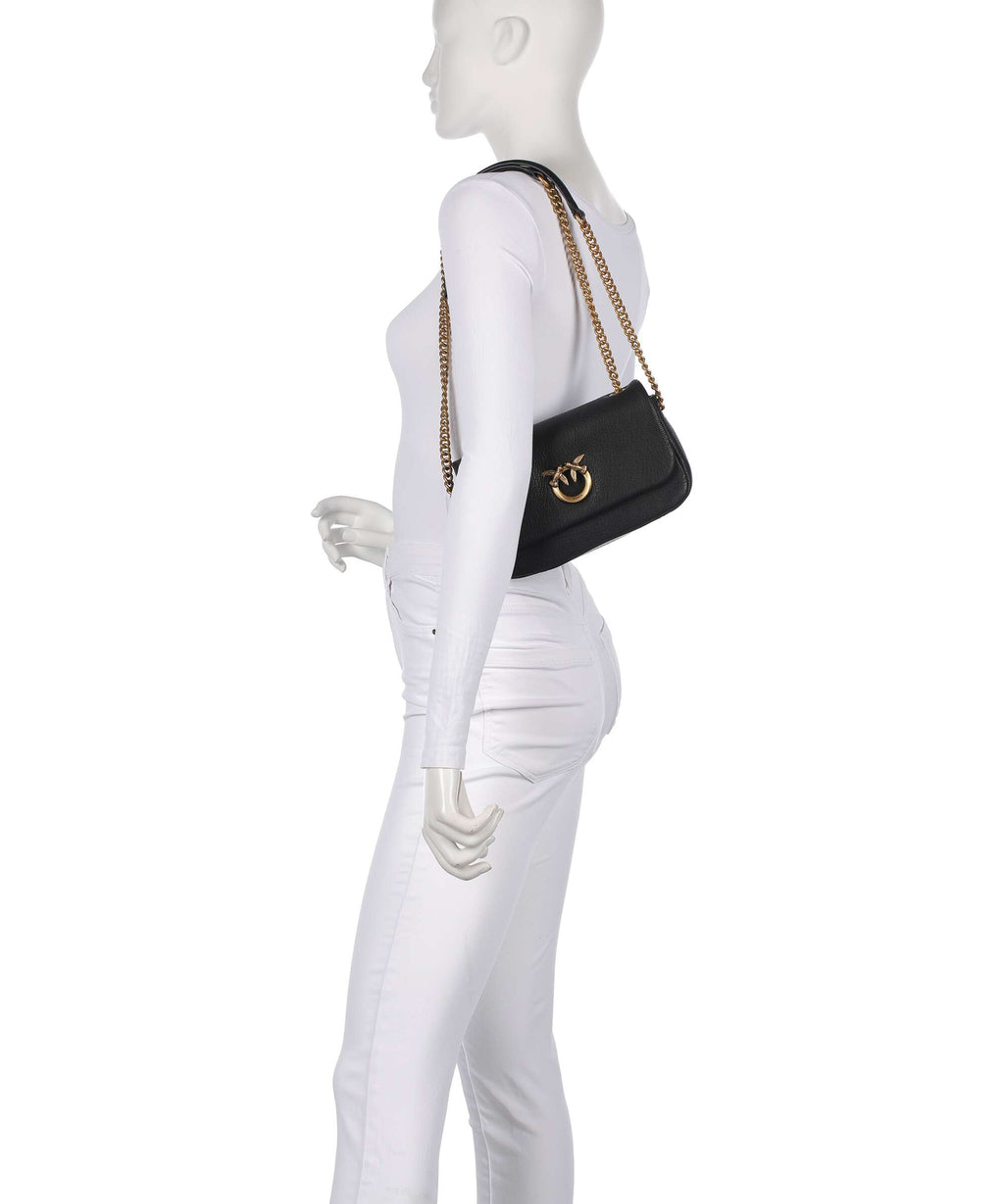 Pinko Click Soft Horizontal Chain Shoulder bag nero/antique gold