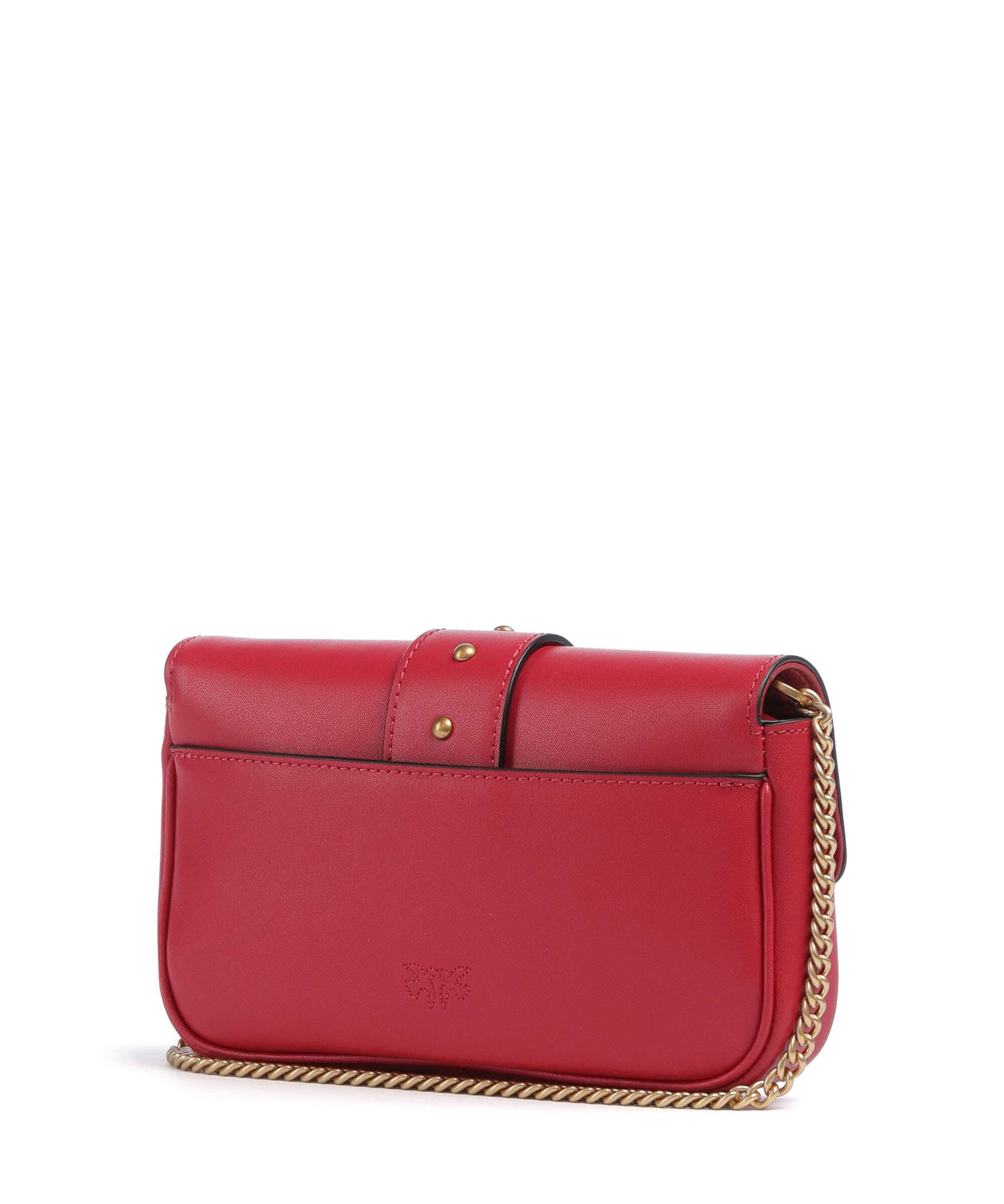Pinko Love One Pocket Wallet rosso rio/antique gold