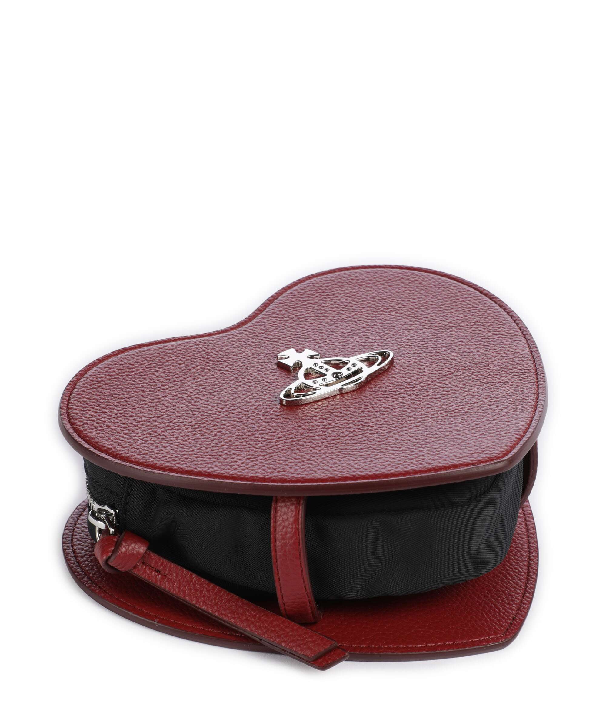 Vivienne Westwood Louise Heart Grain Crossbody bag red