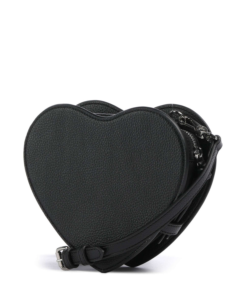 Vivienne Westwood Louise Heart Grain Crossbody bag black