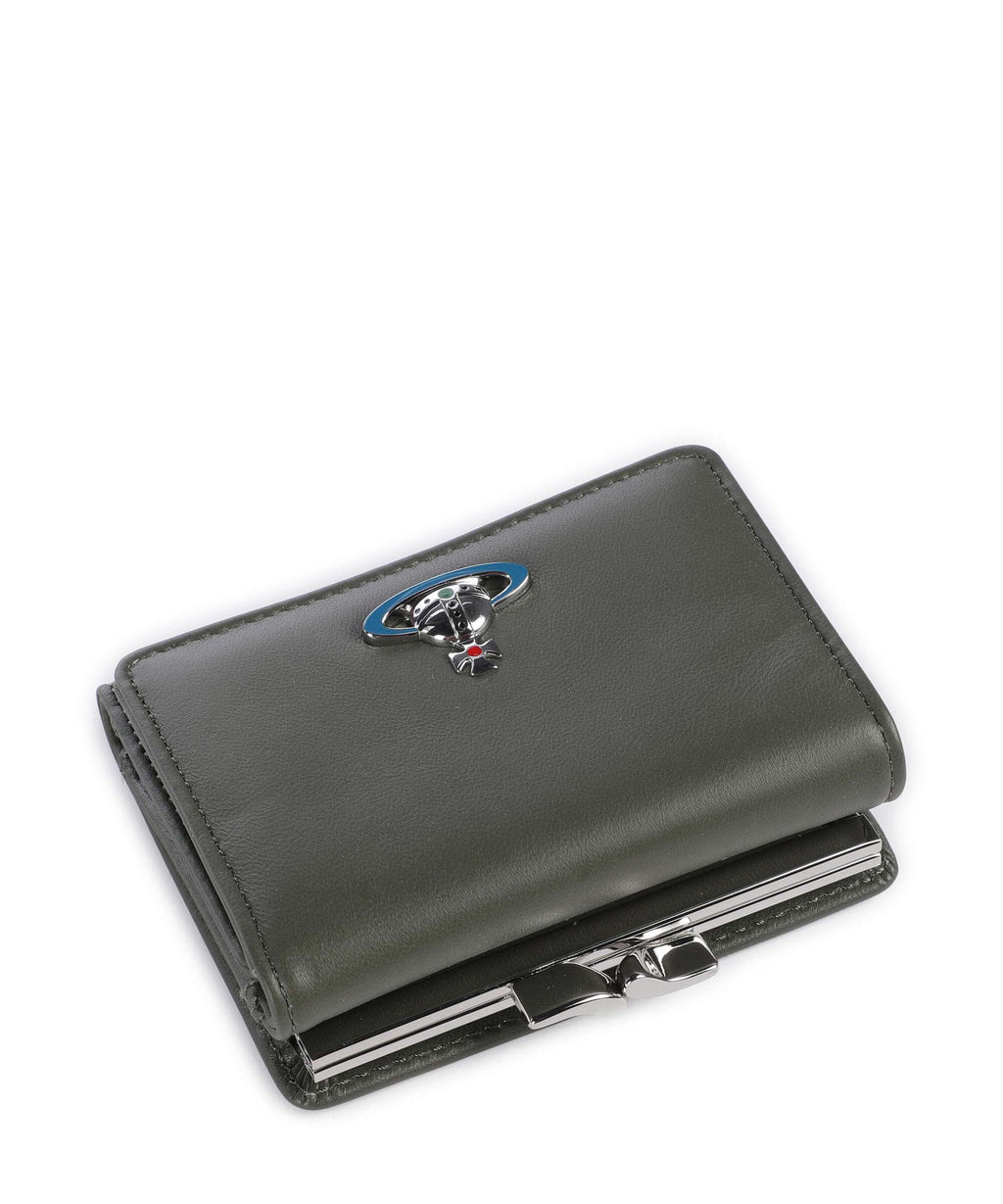 Vivienne Westwood Frame Nappa Small Wallet green