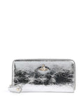 Vivienne Westwood Metallic Crinkle Classic Wallet silver