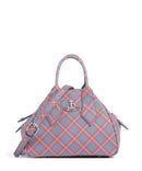 Vivienne Westwood Yasmine Saffiano Printed Small Handtasche blue/orange tartan