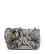 Vivienne Westwood Anita Venus Wool Jacquard Medium Schultertasche cream/black