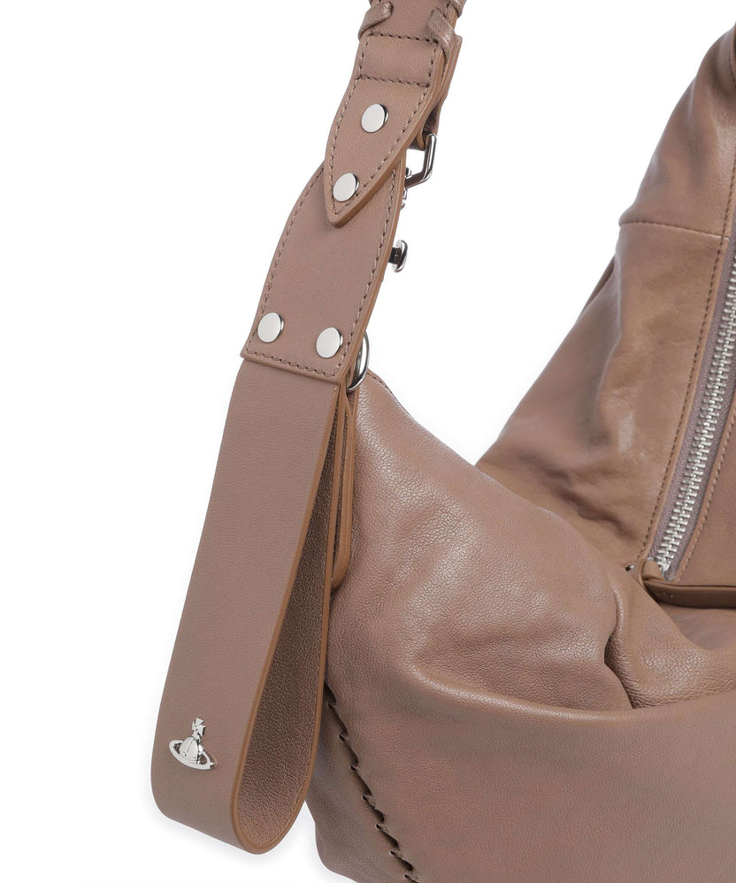 Vivienne Westwood Agnes Supple Medium Hobo bag grey