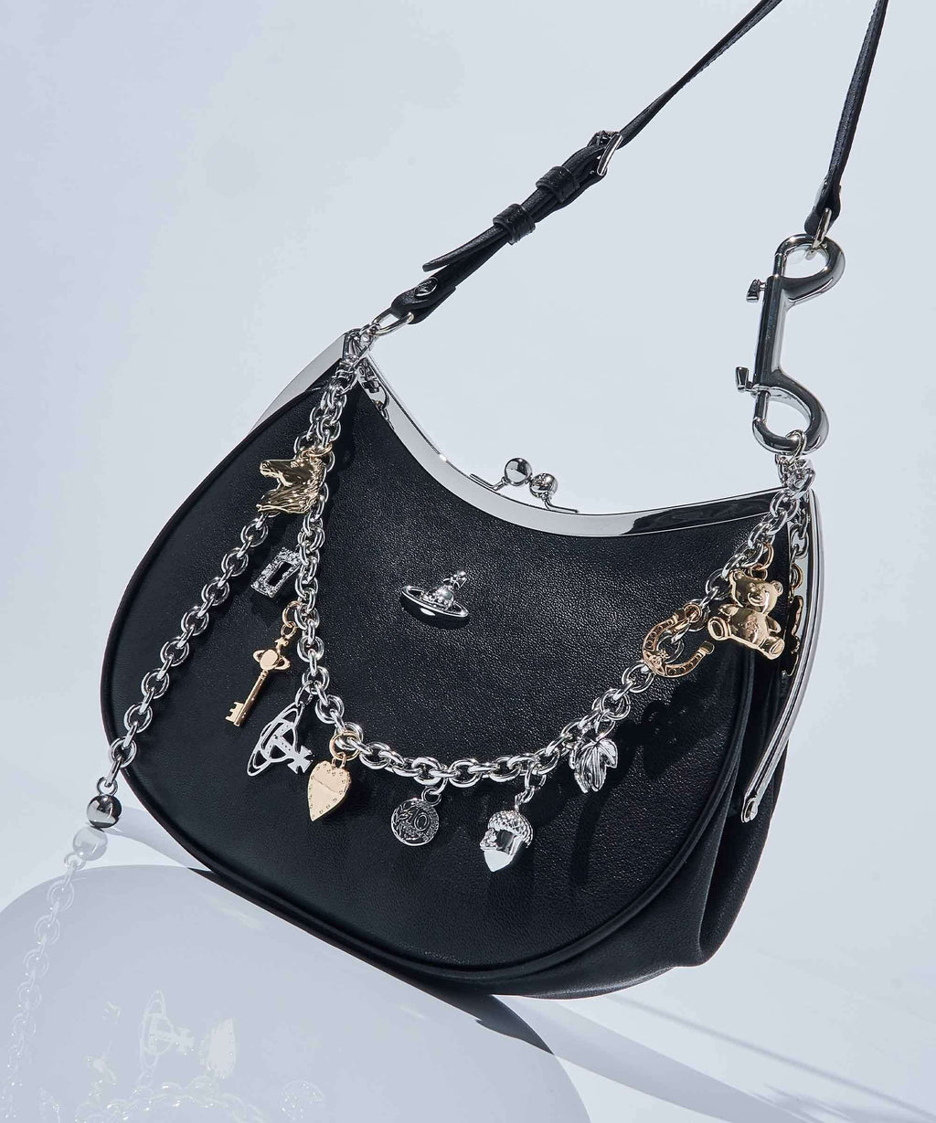Vivienne Westwood Charm Frame Supple Shoulder bag black