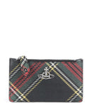 Vivienne Westwood Saffiano Printed Slim Étui à cartes crédit chelsea tartan