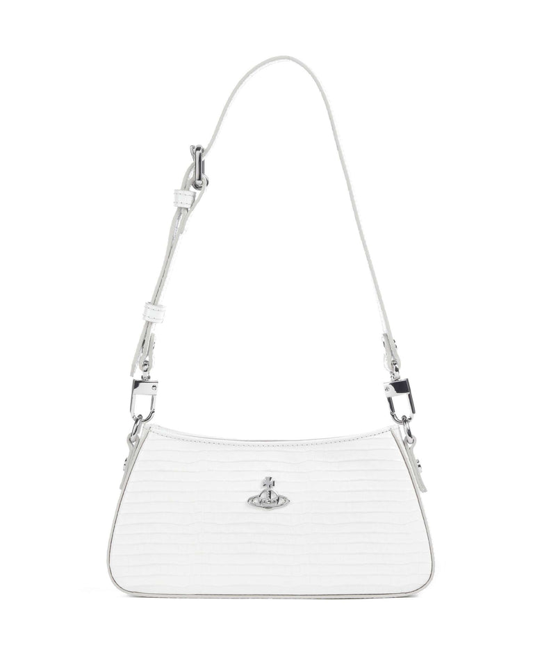Vivienne Westwood Tasha Embossed Croc Mini Shoulder bag white