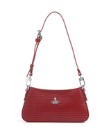 Vivienne Westwood Tasha Embossed Croc Mini Schultertasche red