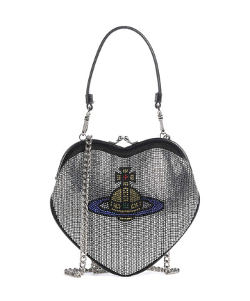 Vivienne Westwood Belle Heart Frame Diamante Sac bandoulière silver