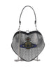 Vivienne Westwood Belle Heart Frame Diamante Crossbody bag silver
