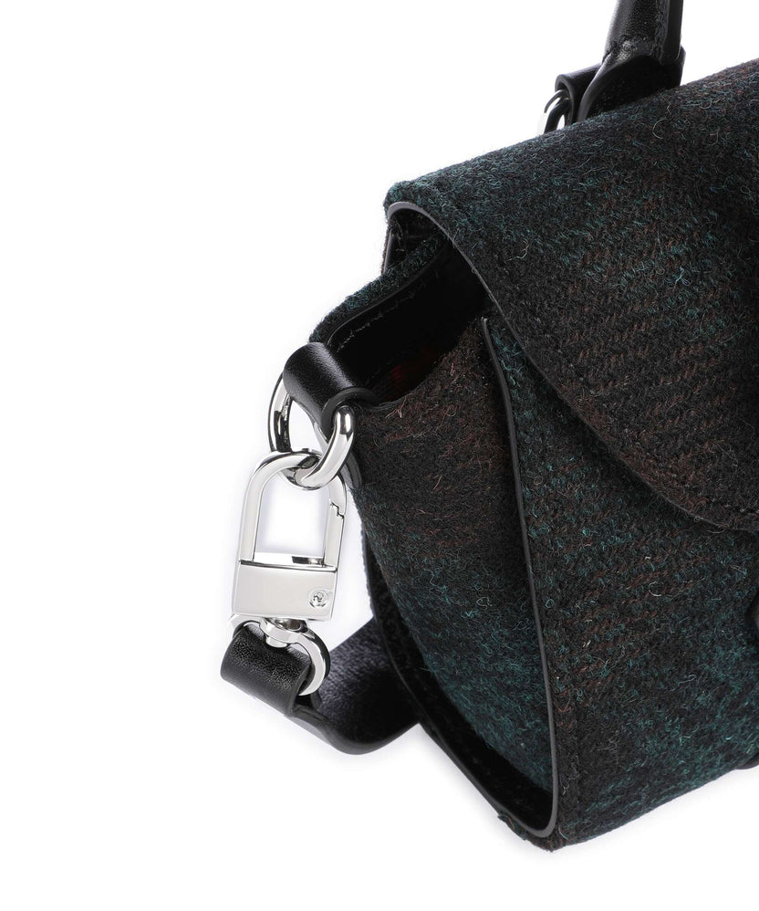 Vivienne Westwood Bettina Harris Tweed Check Mini Handbag dark check