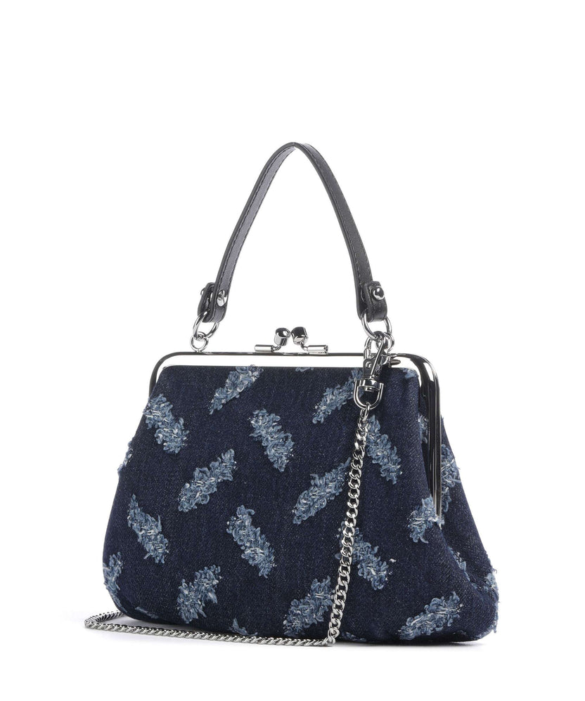 Vivienne Westwood Granny Frame Ripped Denim Crossbody bag indigo