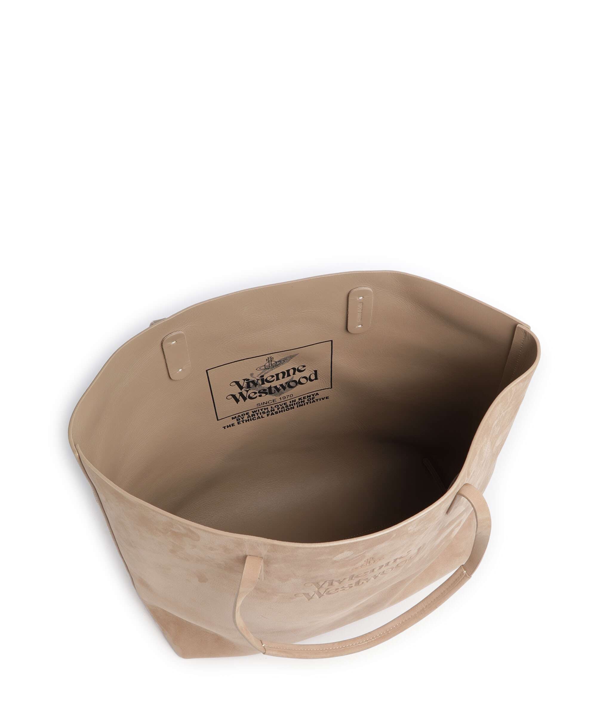 Vivienne Westwood Studio Nubuck Tote bag beige