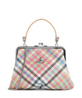 Vivienne Westwood Granny Frame Buccia D'Arancia Handbag heather plaid