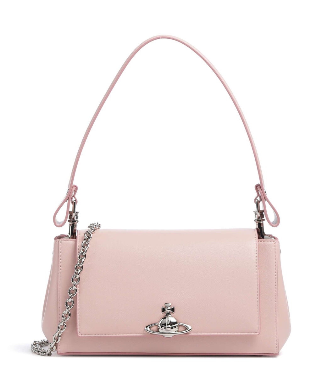 Vivienne Westwood Hazel Smooth Medium Shoulder bag pastel pink