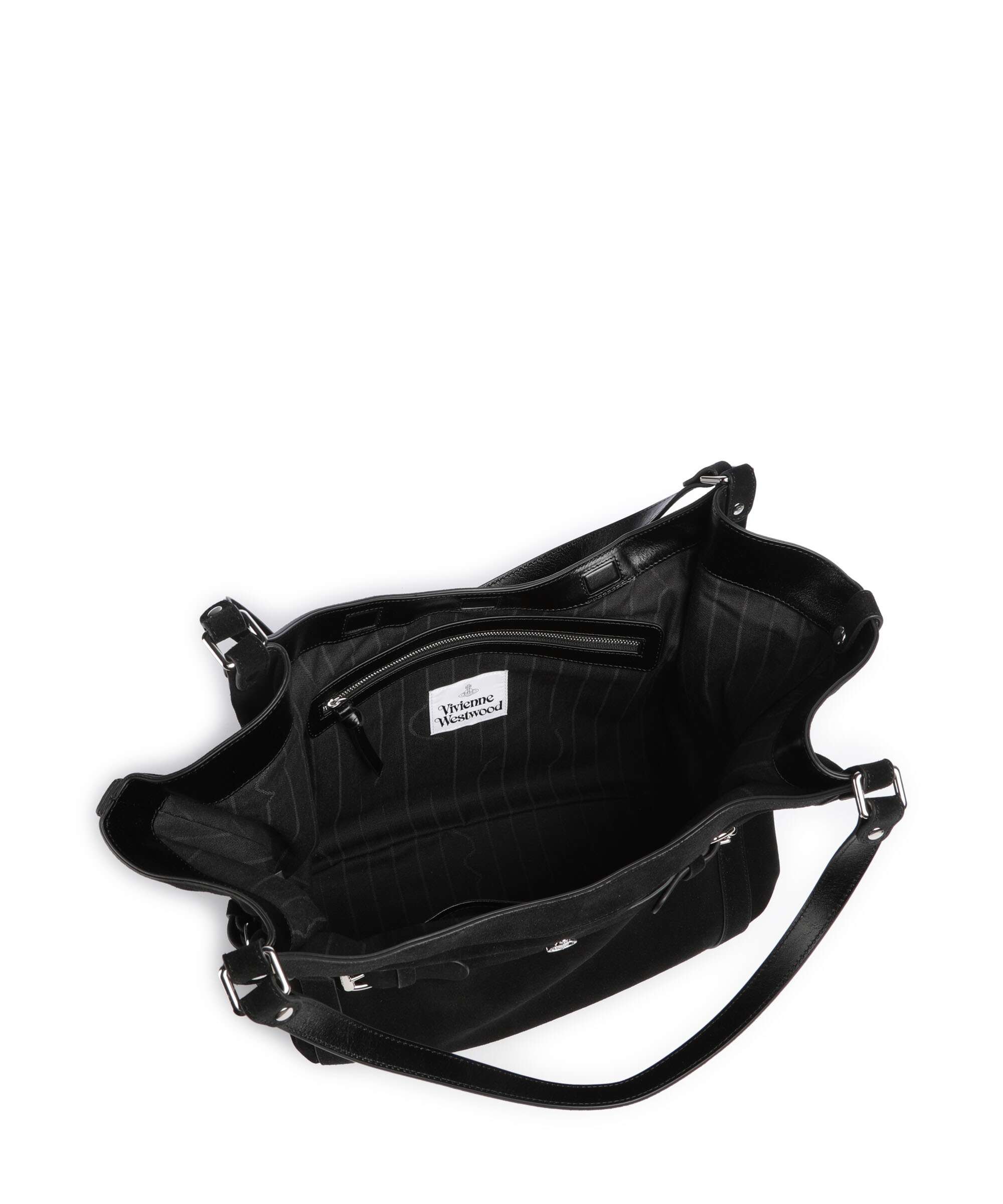Vivienne Westwood Frankie Suede Large Tote bag black