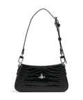 Vivienne Westwood Tasha Embossed Croc Shoulder bag black