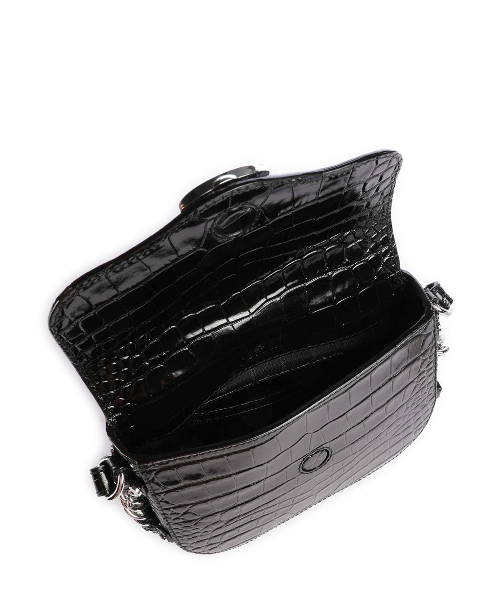 Vivienne Westwood Hunter Embossed Croc Crossbody bag black