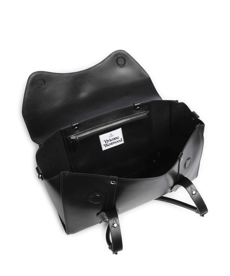 Vivienne Westwood Bettina Smooth Medium Handbag black