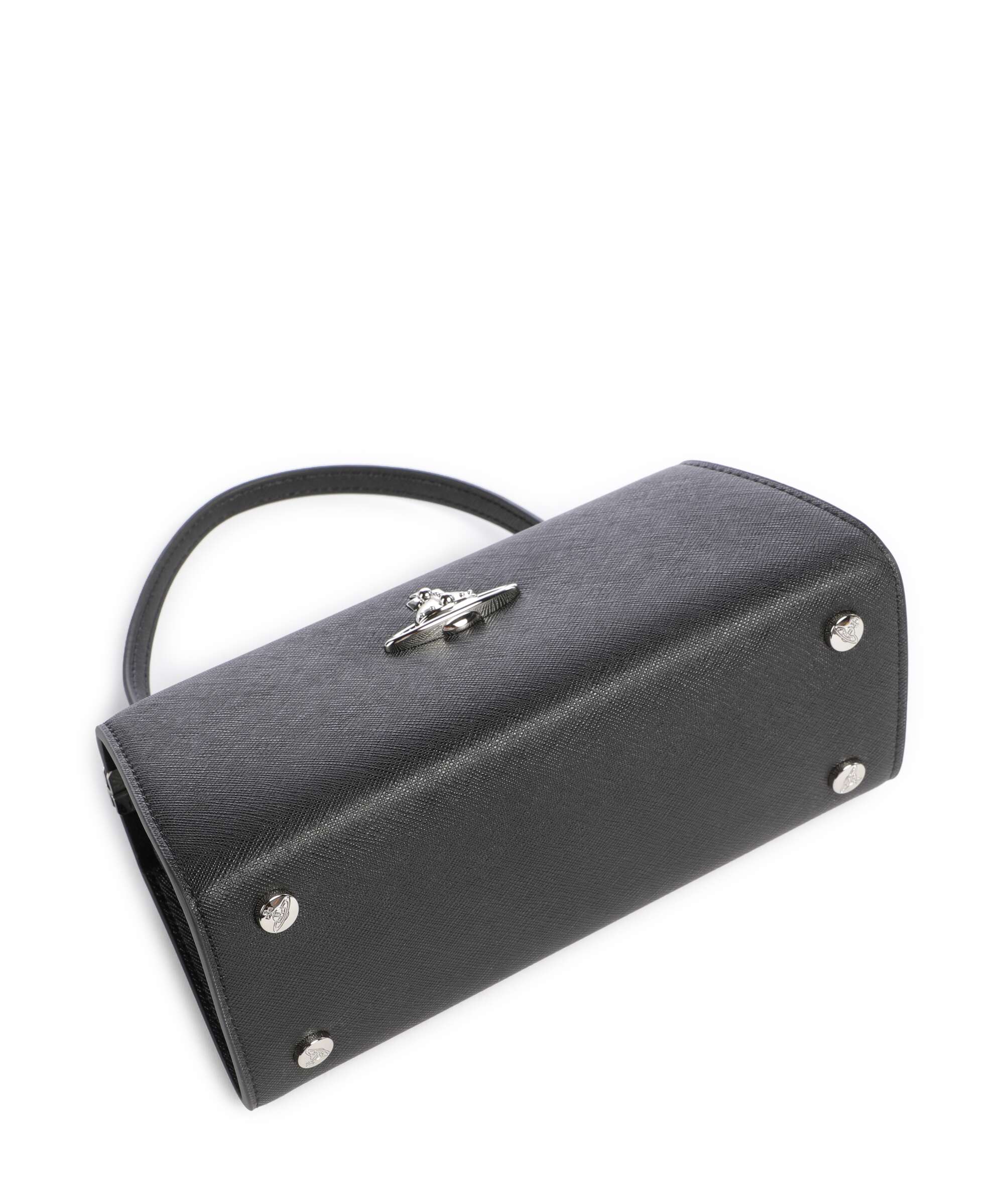 Vivienne Westwood Doll Frame Saffiano XL Handbag black