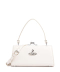 Vivienne Westwood Doll Frame Smooth XL Handbag white