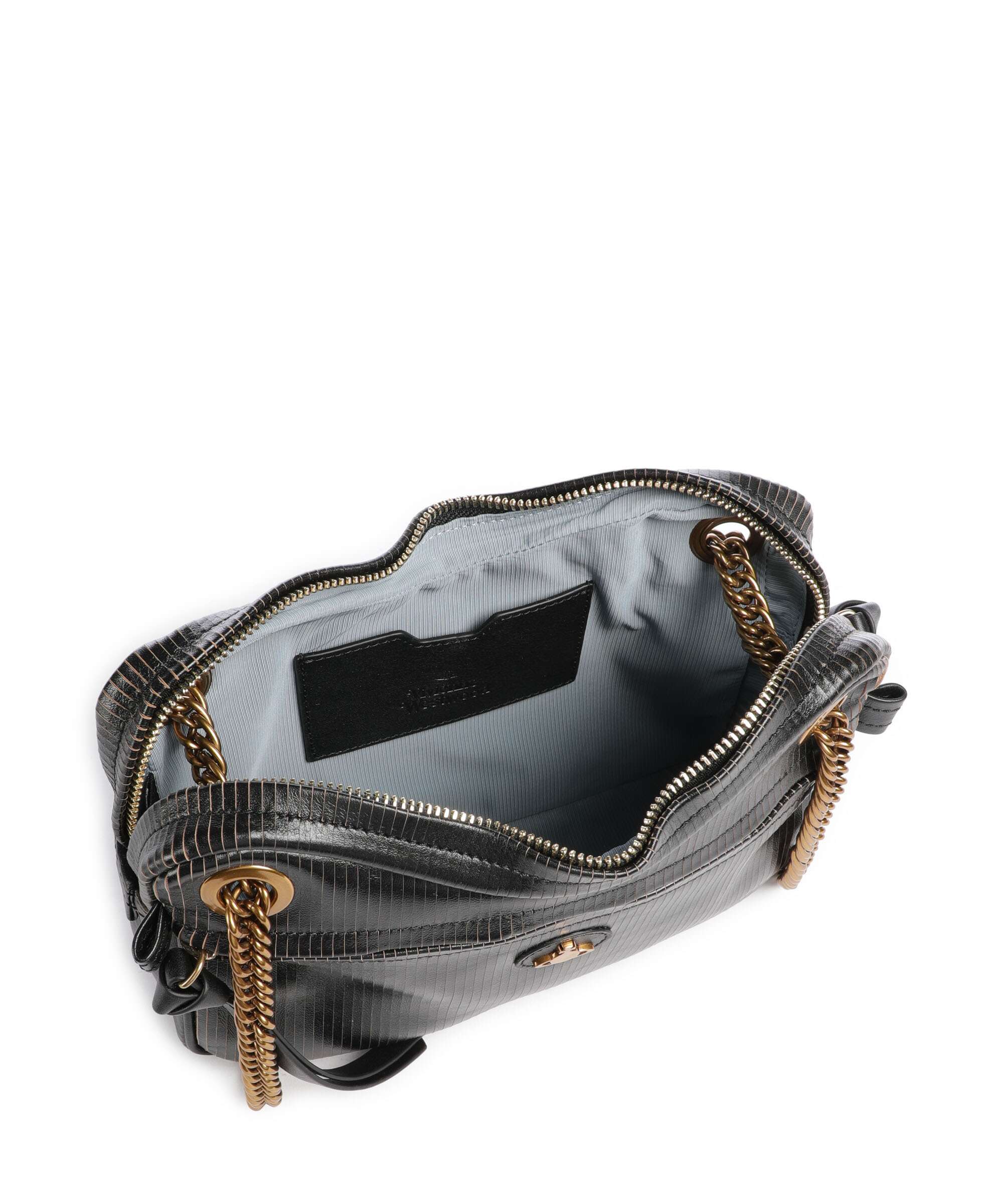 Vivienne Westwood Dolce Laser Line Medium Shoulder bag black/beige