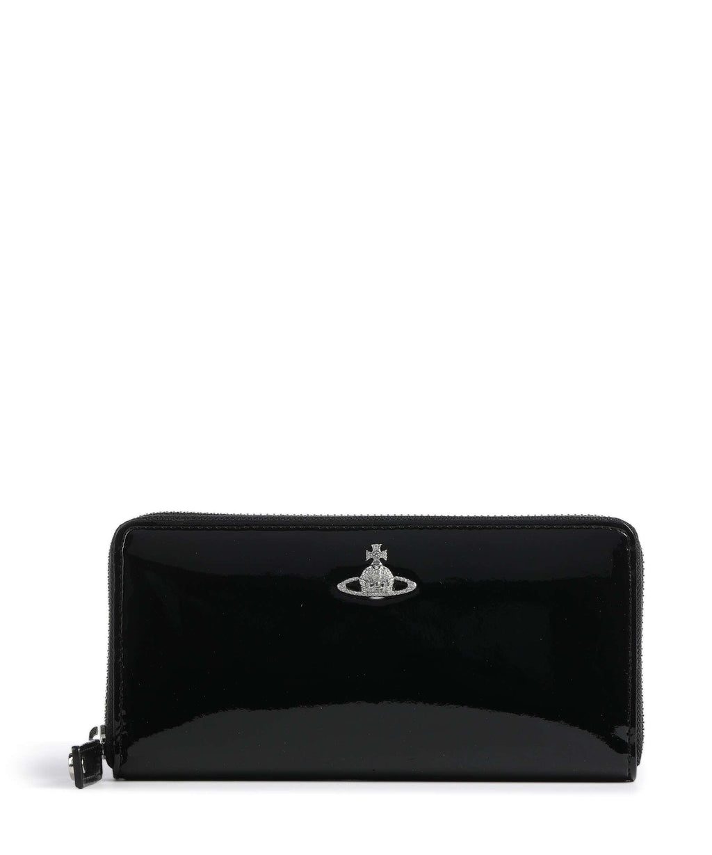 Vivienne Westwood Patent Wallet black/diamante orb