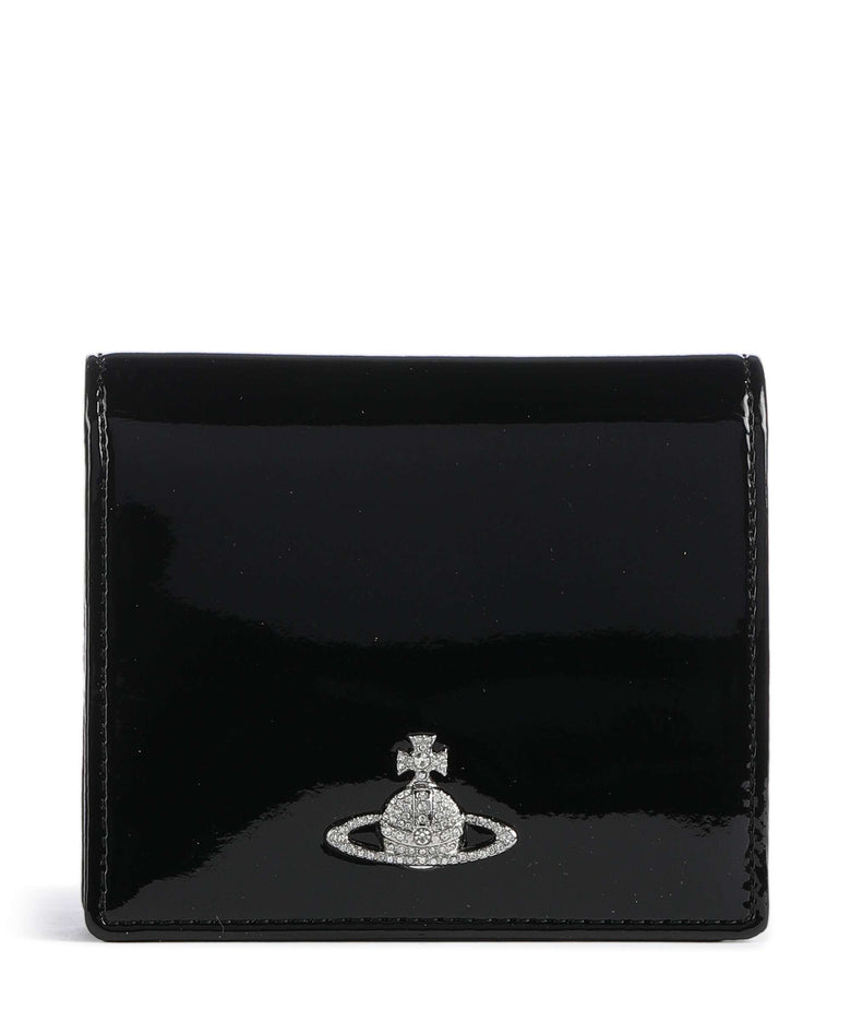 Vivienne Westwood Patent Wallet black/diamante orb