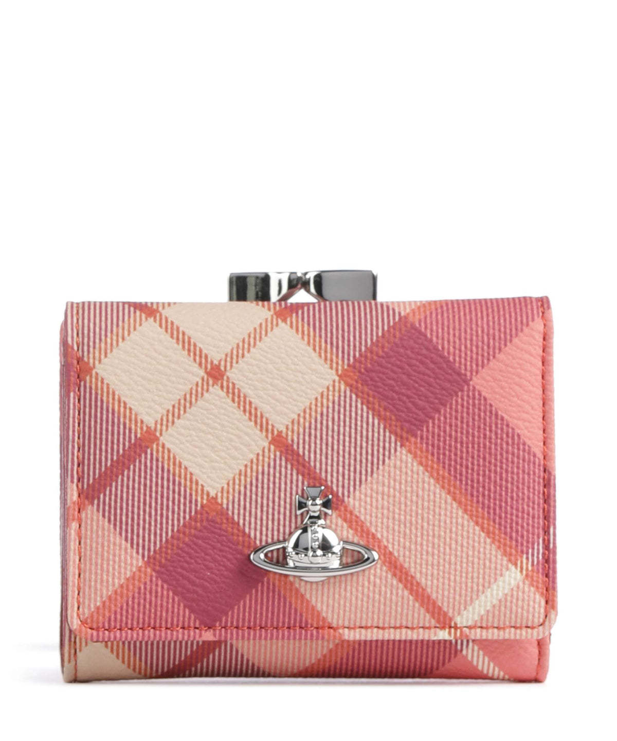 Vivienne Westwood Frame Buccia D'Arancia Small Wallet fraser pink
