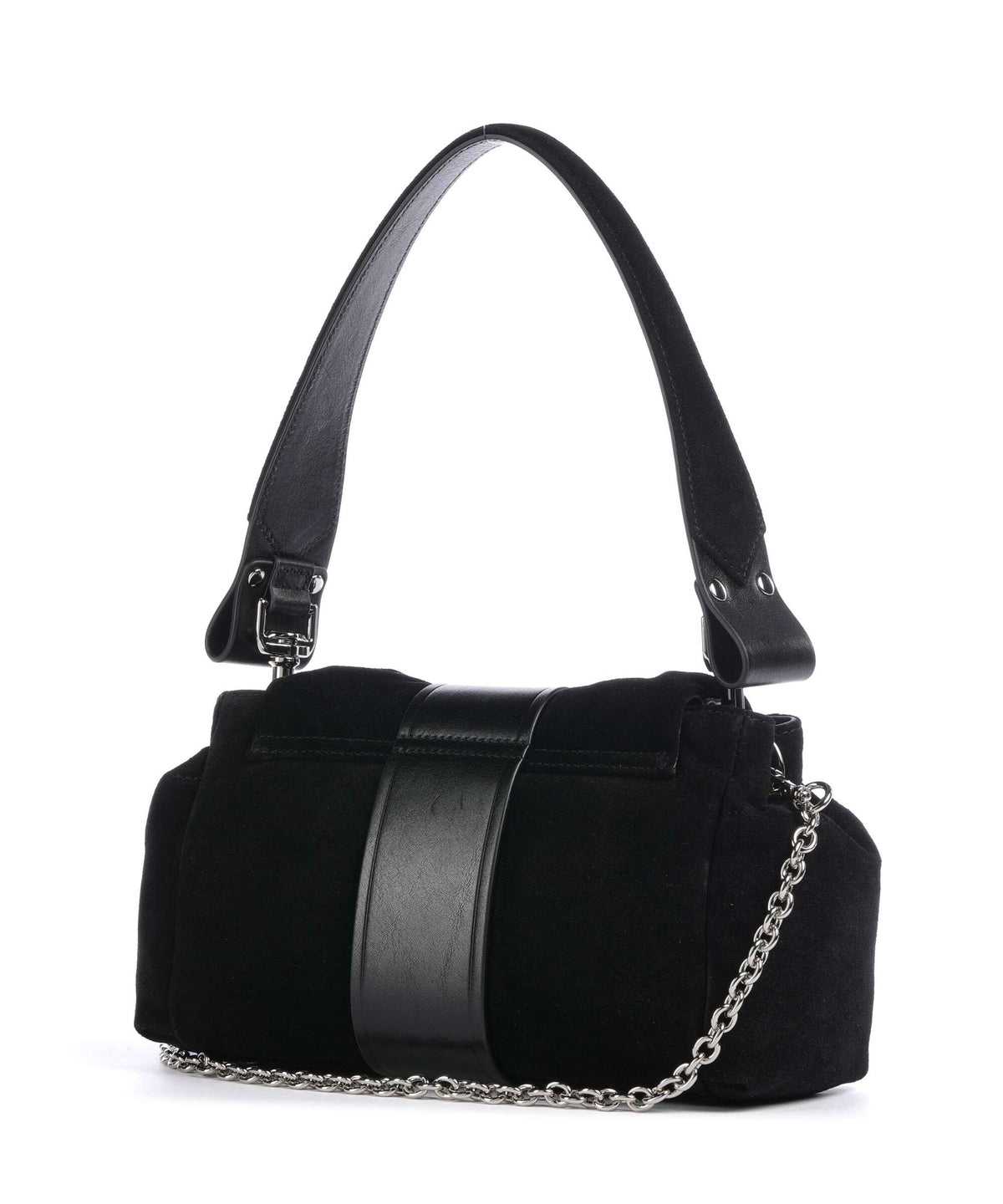 Vivienne Westwood Hazel Treasure Suede Shoulder bag black