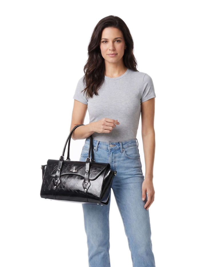 Vivienne Westwood Bettina Naplak Medium Handbag black
