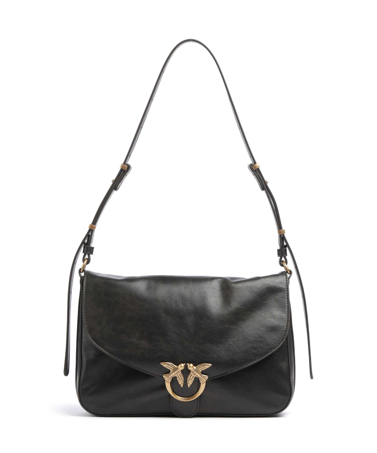 Pinko Love Classic Shoulder bag dark brown/gold