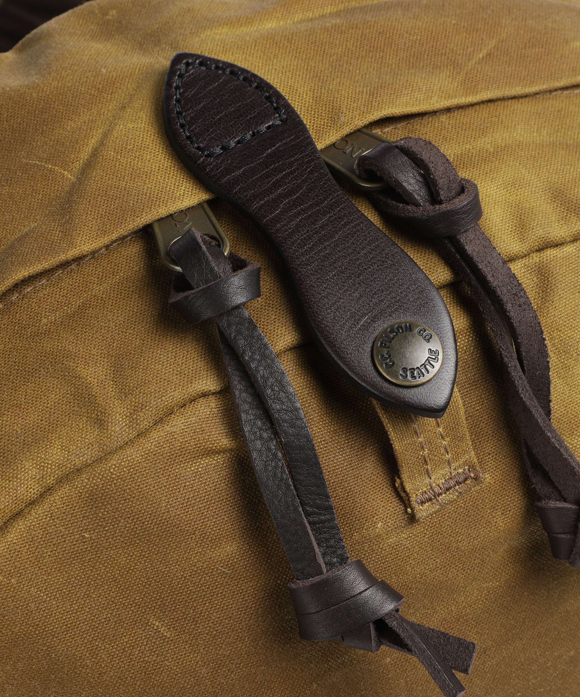 Filson Oil Finish Tin Cloth Journeyman Backpack tan