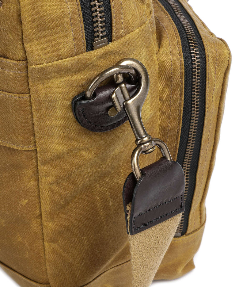 Filson Tin Cloth 24 Hour Briefcase dark tan