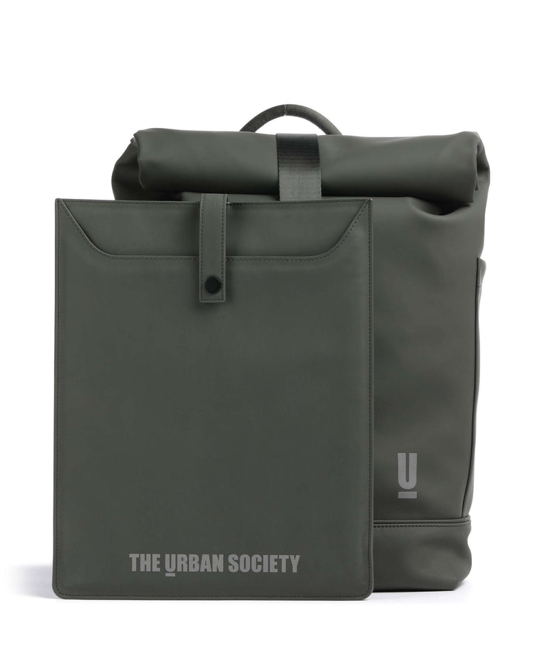 The Urban Society Rolltop backpack forest green
