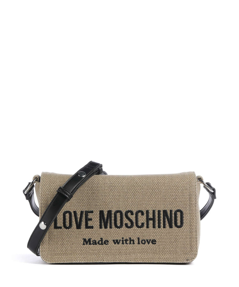Love Moschino Cargo Canvas Crossbody bag black/gold