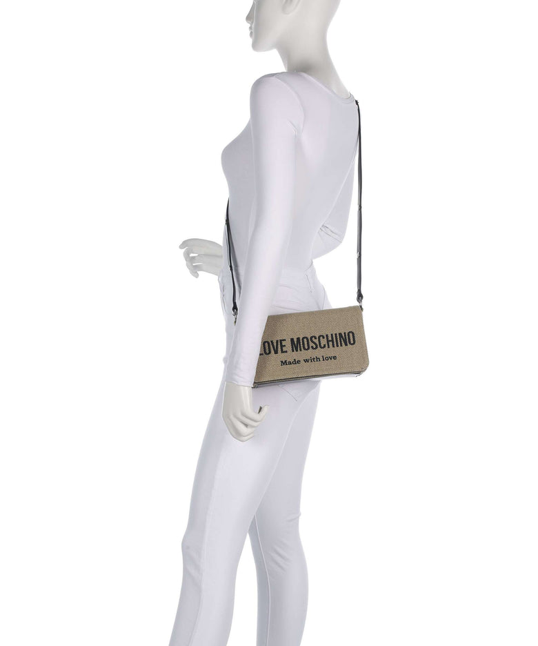 Love Moschino Cargo Canvas Crossbody bag black/gold