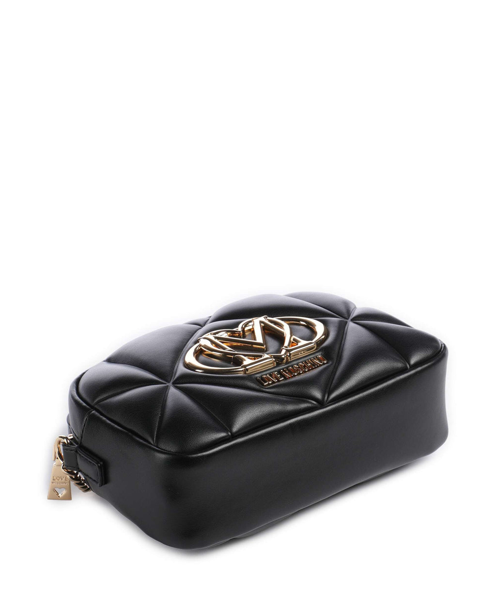 Love Moschino Embossed Q Crossbody bag black