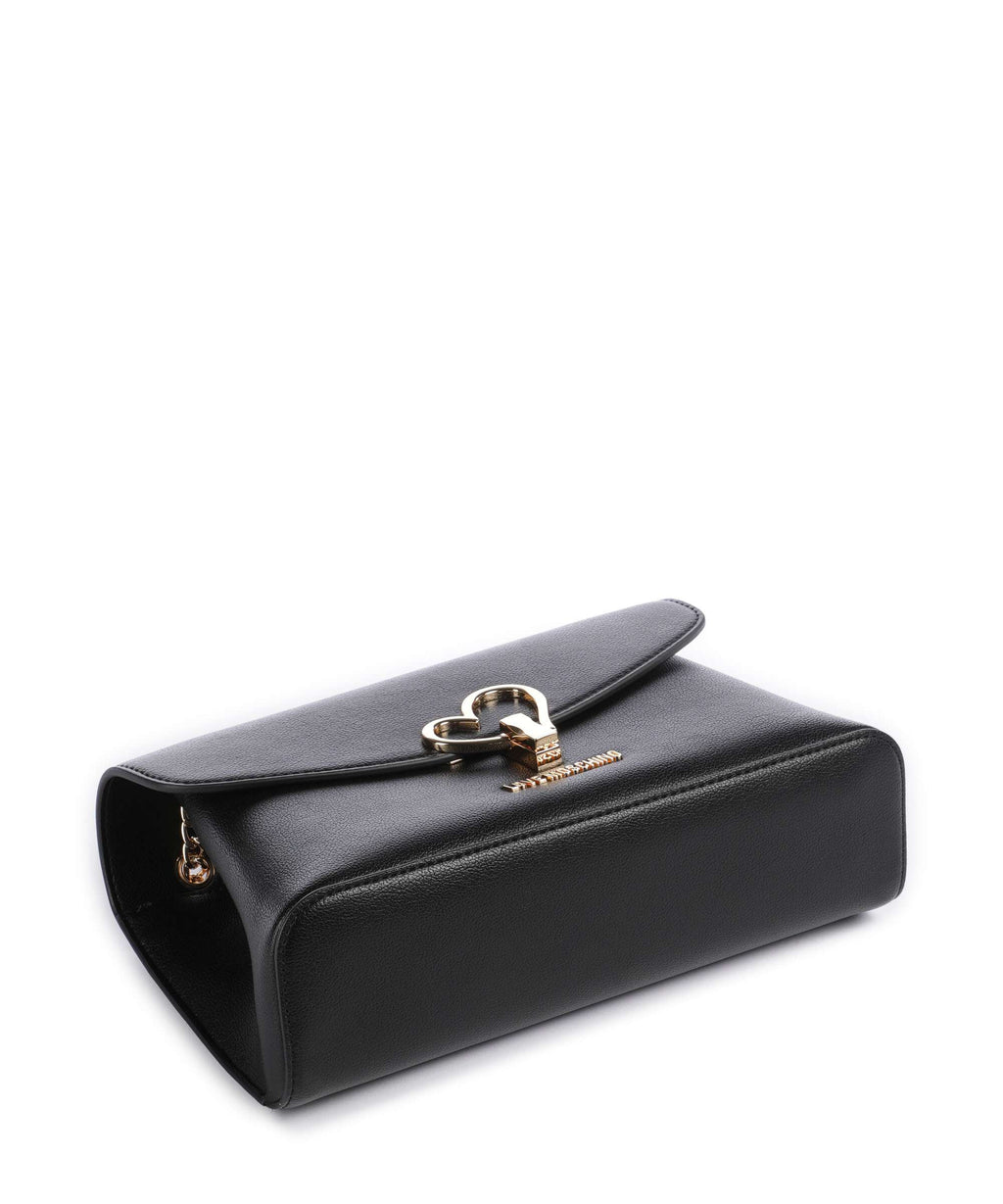Love Moschino Heart Turnlock Shoulder bag black