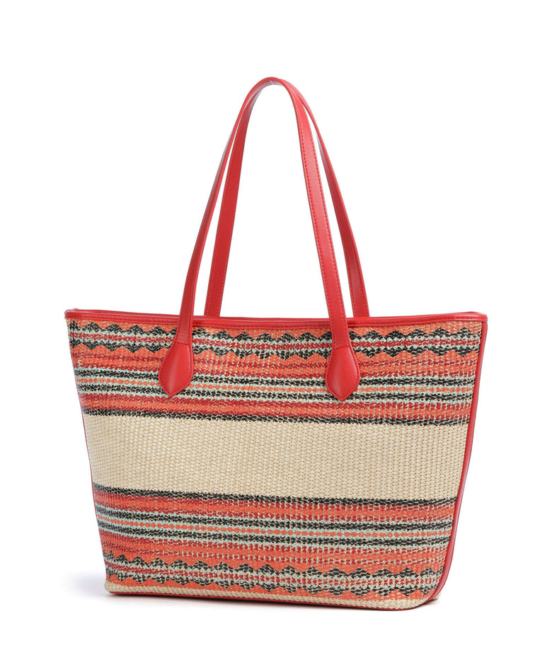 Love Moschino Sunset Stripes Tote bag multicolour/red